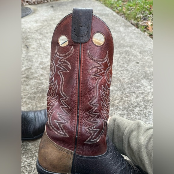 Double H Buckaroo Cowboy Boots 1518 Made in USA size 8 EUC - Picture 10 of 13